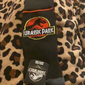 Jurassic park adult crew socks